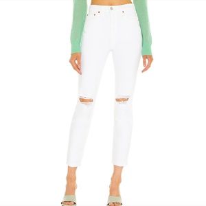RE/DONE 90s High Rise Ankle Crop Jeans (27) NWT